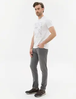 شلوار جین جذب مردانه خاکستری پیرکاردین