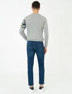 شلوار جین جذب مردانه نیلی پیرکاردین