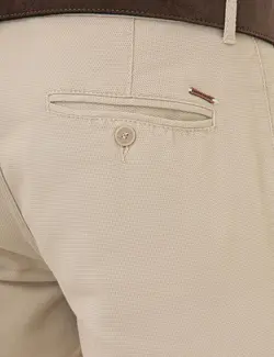 شلوار کتان جذب مردانه بژ پیرکاردین