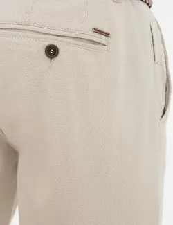 شلوار کتان جذب مردانه بژ پیرکاردین