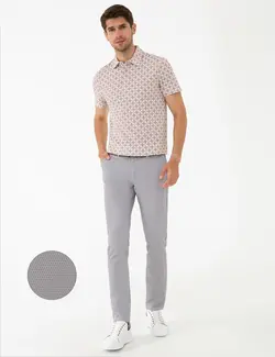 شلوار کتان جذب مردانه خاکستری پیرکاردین