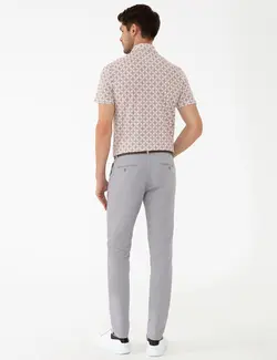 شلوار کتان جذب مردانه خاکستری پیرکاردین