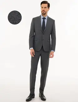 ست کت و شلوار مردانه سرمه ای پیرکاردین