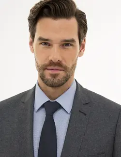 ست کت و شلوار مردانه سرمه ای پیرکاردین