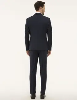 ست کت و شلوار مردانه سرمه ای پیرکاردین