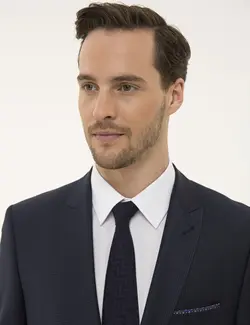 ست کت و شلوار مردانه سرمه ای پیرکاردین