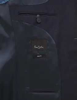 ست کت و شلوار مردانه سرمه ای پیرکاردین