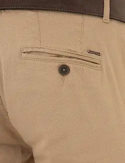 شلوار کتان جذب مردانه شتری پیرکاردین