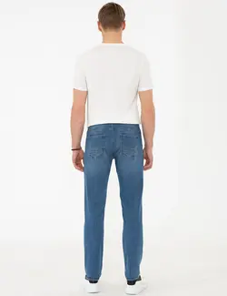 شلوار جین Straight Fit مردانه آبی پیرکاردین