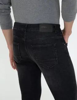 شلوار جین جذب مردانه سیاه پیرکاردین