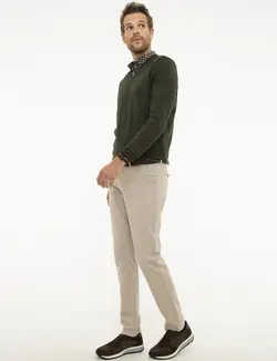 شلوار کتان جذب مردانه سنگ پیرکاردین