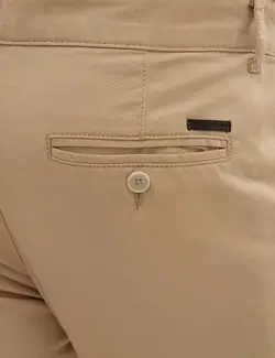 شلوار کتان جذب مردانه شتری پیرکاردین