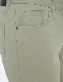 شلوار کتان جذب مردانه سبز پیرکاردین