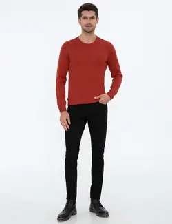 شلوار کتان جذب مردانه سیاه پیرکاردین