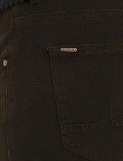 شلوار کتان جذب مردانه قهوه ای تیره پیرکاردین