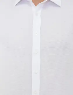 پیراهن آستین بلند مردانه سفید پیرکاردین