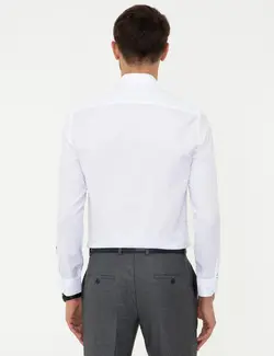 پیراهن آستین بلند مردانه سفید پیرکاردین