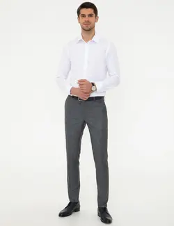 پیراهن آستین بلند مردانه سفید پیرکاردین