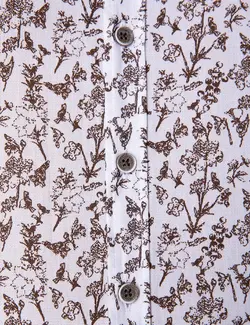 پیراهن آستین بلند مردانه قهوه ای پیرکاردین