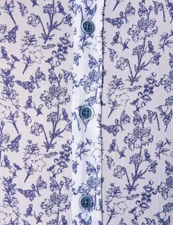 پیراهن آستین بلند مردانه آبی پیرکاردین