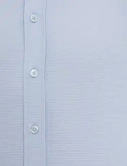 پیراهن آستین بلند مردانه آبی روشن پیرکاردین