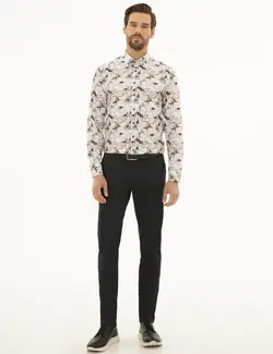 پیراهن آستین بلند مردانه کبریتی پیرکاردین