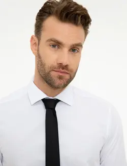 پیراهن آستین بلند مردانه سفید پیرکاردین