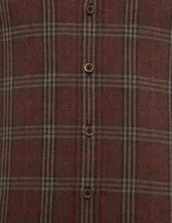 پیراهن آستین بلند مردانه زرشکی پیرکاردین