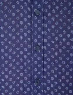 پیراهن آستین بلند مردانه سرمه ای پیرکاردین