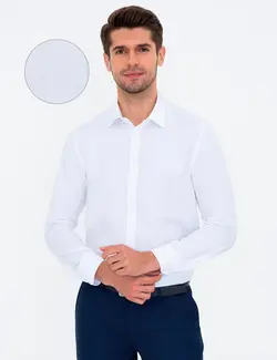 پیراهن آستین بلند مردانه سفید پیرکاردین