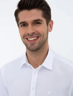 پیراهن آستین بلند مردانه سفید پیرکاردین