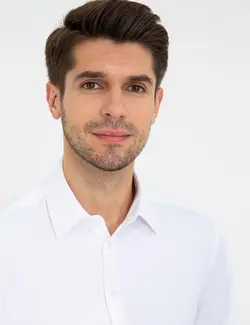 پیراهن آستین بلند مردانه سفید پیرکاردین