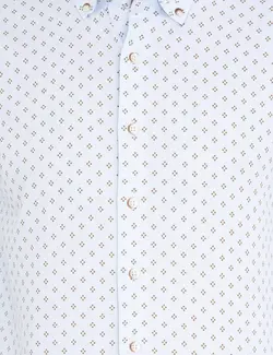 پیراهن آستین بلند مردانه آبی روشن پیرکاردین