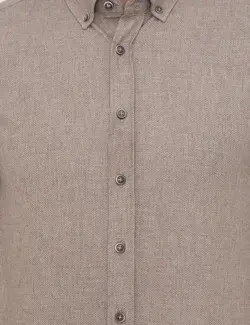 پیراهن آستین بلند مردانه بژ پیرکاردین