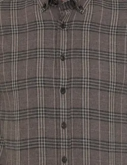 پیراهن آستین بلند مردانه قهوه ای پیرکاردین