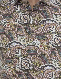 پیراهن آستین بلند مردانه قهوه ای پیرکاردین