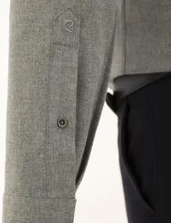 پیراهن آستین بلند مردانه خاکستری پیرکاردین