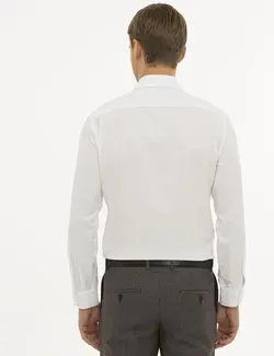 پیراهن آستین بلند مردانه سفید پیرکاردین