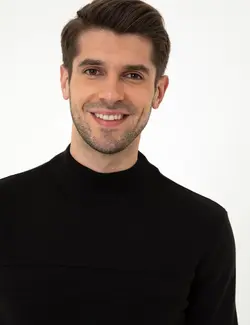 پلیور مردانه سیاه پیرکاردین