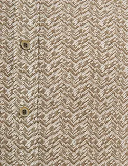 پیراهن آستین بلند مردانه قهوه ای پیرکاردین