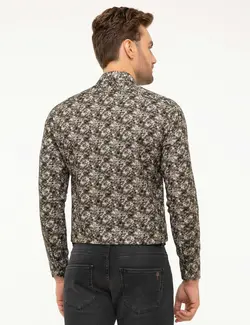 پیراهن آستین بلند مردانه سبز پیرکاردین