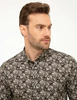 پیراهن آستین بلند مردانه سبز پیرکاردین