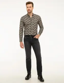 پیراهن آستین بلند مردانه سبز پیرکاردین