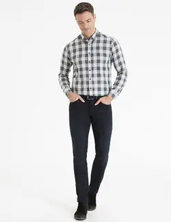 پیراهن آستین بلند مردانه سیاه پیرکاردین