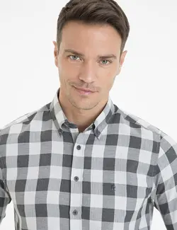 پیراهن آستین بلند مردانه سیاه پیرکاردین