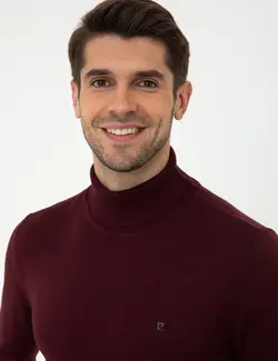 پلیور مردانه زرشکی پیرکاردین