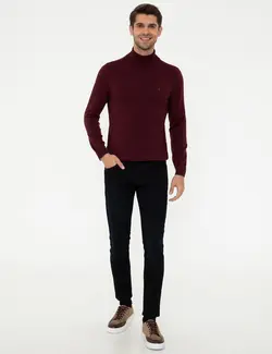 پلیور مردانه زرشکی پیرکاردین