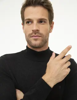 پلیور مردانه آنتراسیت ملانژ پیرکاردین