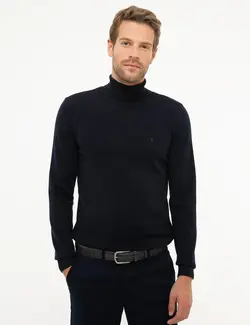 پلیور مردانه سرمه ای تیره پیرکاردین