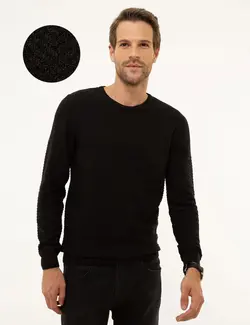 پلیور مردانه آنتراسیت ملانژ پیرکاردین